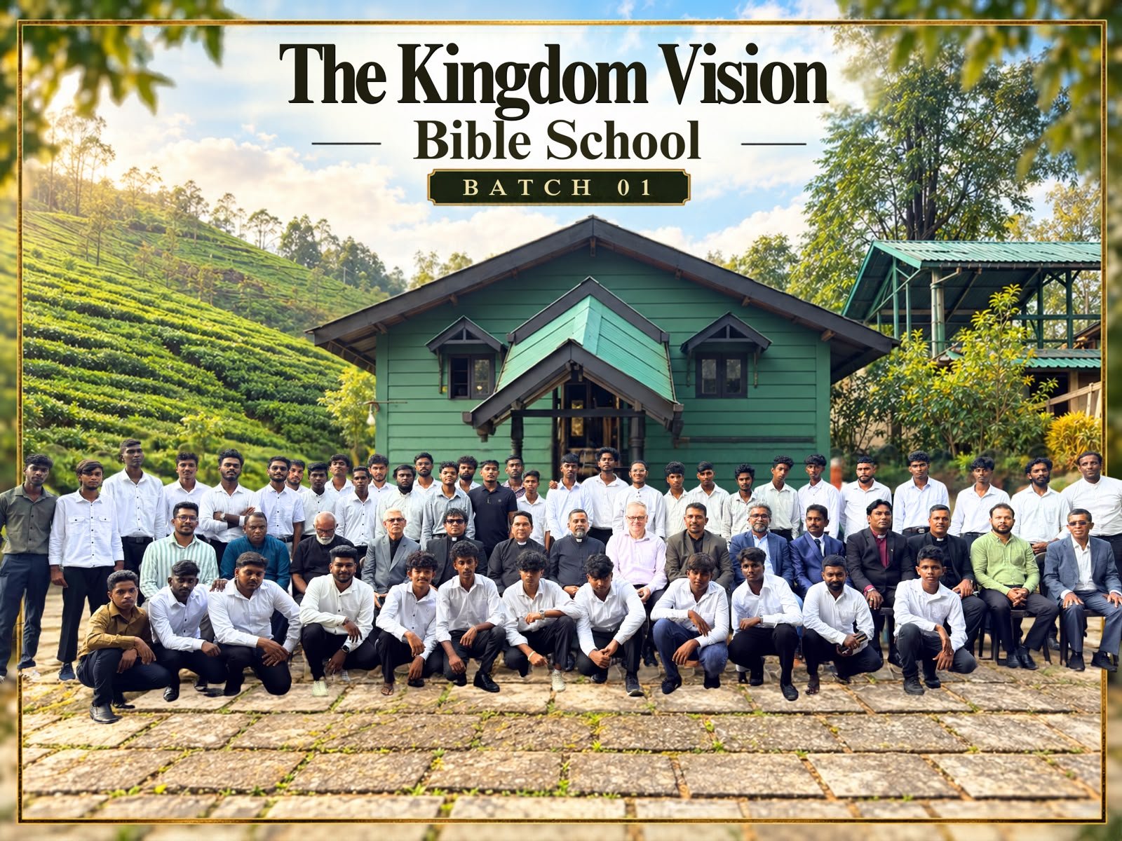 The Kingdom Vision Bible School Batch 01 students at Greenhills Campsite, Kotagala